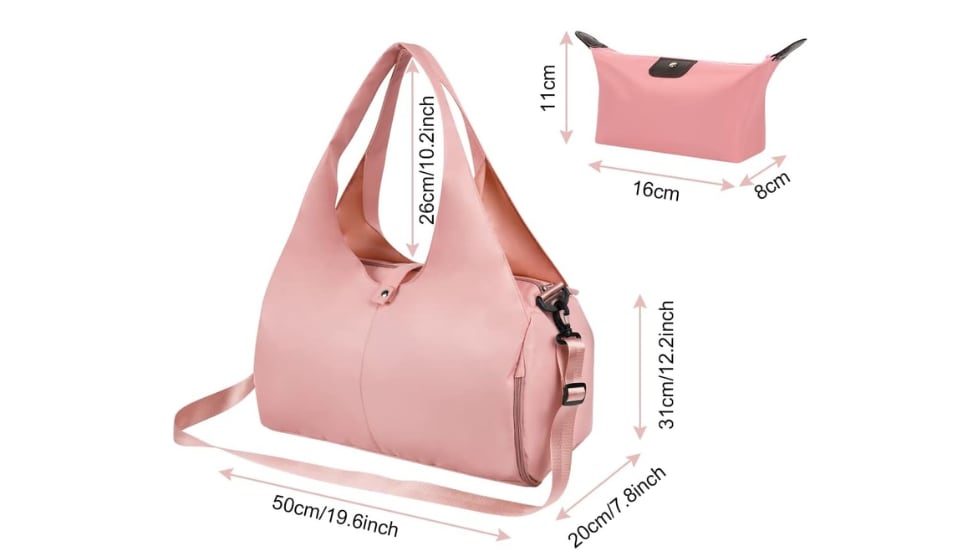 Tiene una correa ajustable y desmontable.