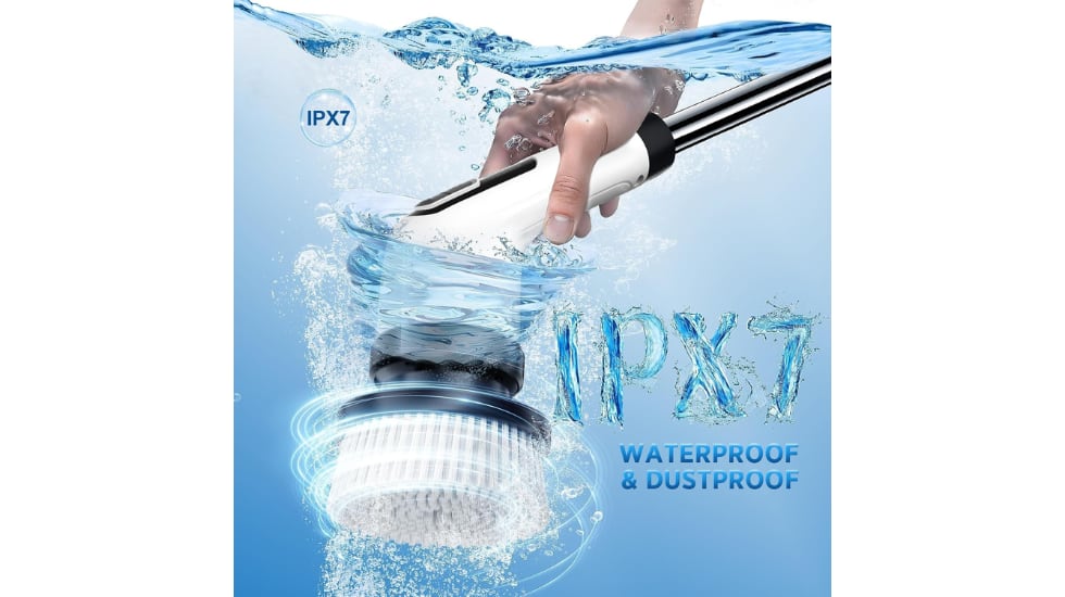 Este cepillo de limpieza eléctrico es impermeable.