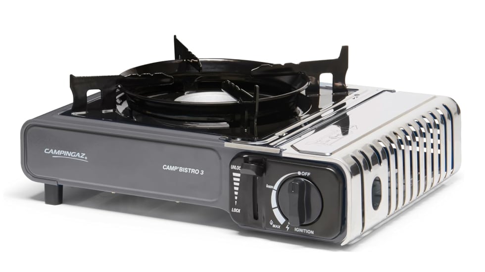 Hornillo de Campingaz con potencia de 2.200 vatios.