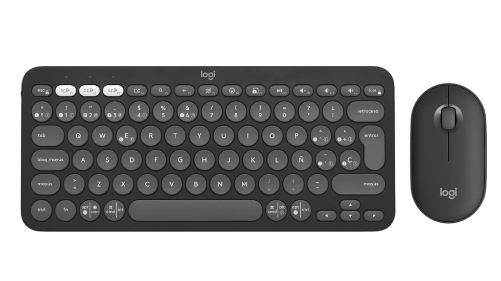 Combo de teclado y ratón inalámbricos Pebble 2, de Logitech.