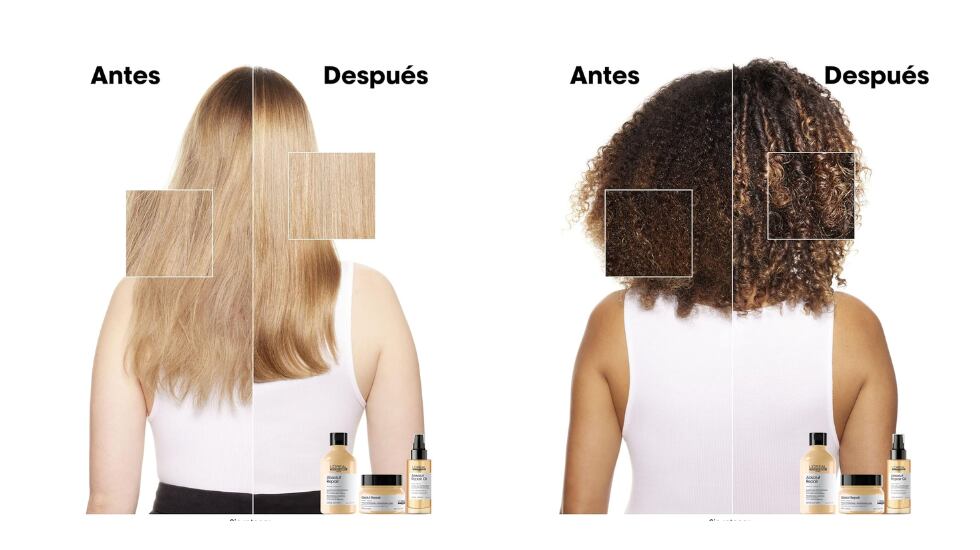 Transforma el cabello dañado.