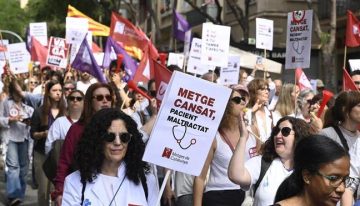 Los médicos catalanes, en su décima jornada de huelga: «Pedimos al president Illa que se ponga al frente de esta situación»