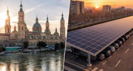 Zaragoza ha tenido una idea para los coches aparcados al sol que se vuelven un horno: montarles un panel solar encima
