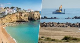 El Algarve está desapareciendo, literalmente. Así que Portugal está fabricando playas con dos millones de toneladas de arena