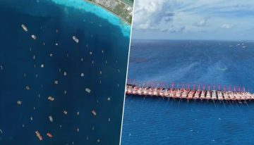 Argentina y Taiwán tienen cientos de barcos pesqueros de China de frente. Y ninguno ha lanzado al mar sus redes para pescar