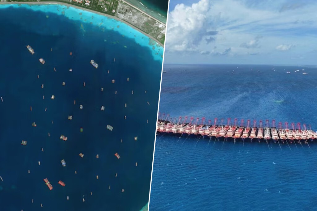 Argentina y Taiwán tienen cientos de barcos pesqueros de China de frente. Y ninguno ha lanzado al mar sus redes para pescar 