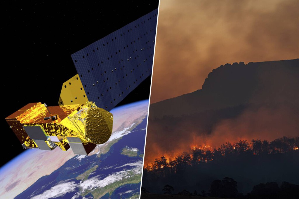 El satélite que detecta incendios antes que los bomberos tiene un problema: tiene que esquivar basura espacial y está dejando puntos ciegos en el mapa  