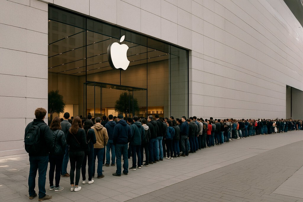 Un hombre cobra 38 dólares la hora por hacer fila. Ha ganado tanto con el lanzamiento de cada iPhone que ahora tiene un imperio millonario 