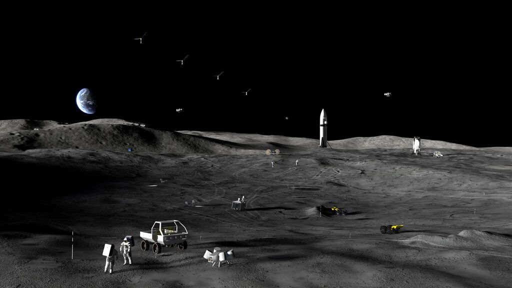 La NASA ha puesto en marcha su base lunar: seis empresas, cientos de millones de dólares y 25 misiones para conquistar el Polo Sur 