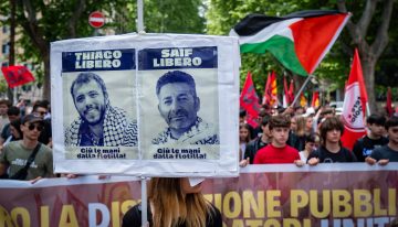 El activista español de la flotilla Saif Abukeshek llega a Barcelona tras su liberación por Israel