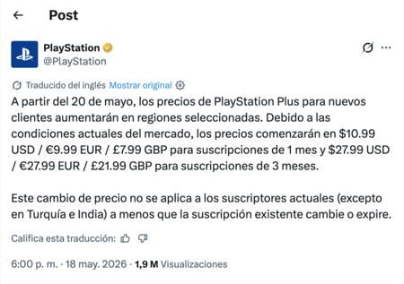 Aumento Precio Ps