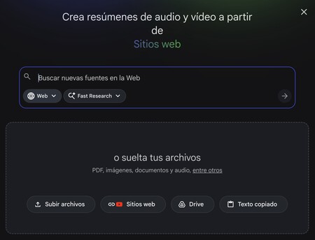 Subir Fuentes