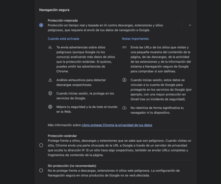 Proteccion Google Chrome