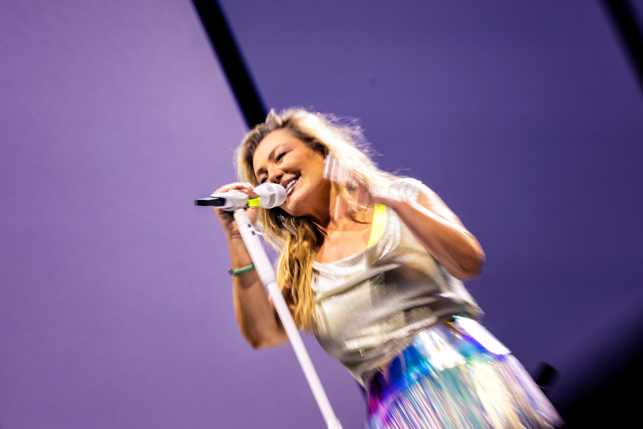 Amaia Montero cantando '20 de enero' anoche en Madrid.