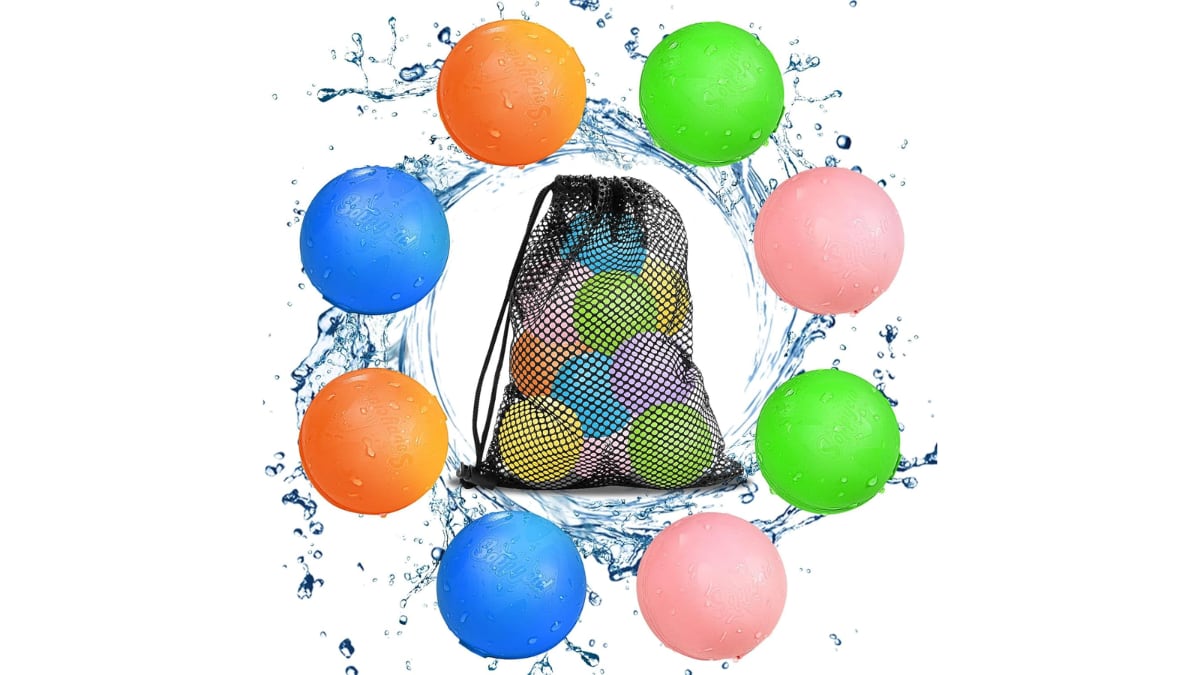 Globos de agua reutilizables.