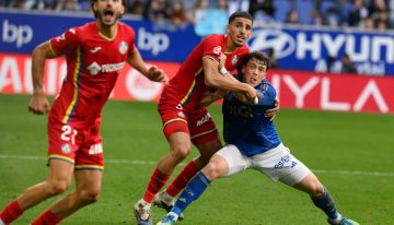 El Real Oviedo resiste ante el Getafe en inferioridad en un ejercicio estéril de supervivencia