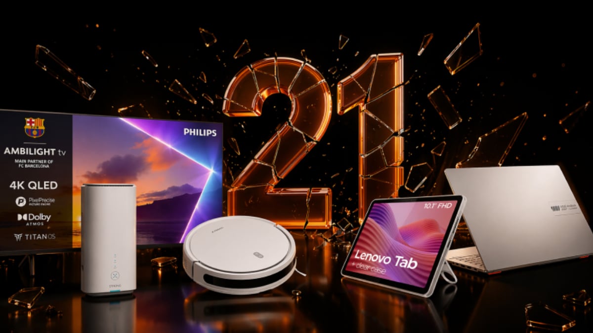 Imagen promocional del XXI aniversario de PcComponentes.