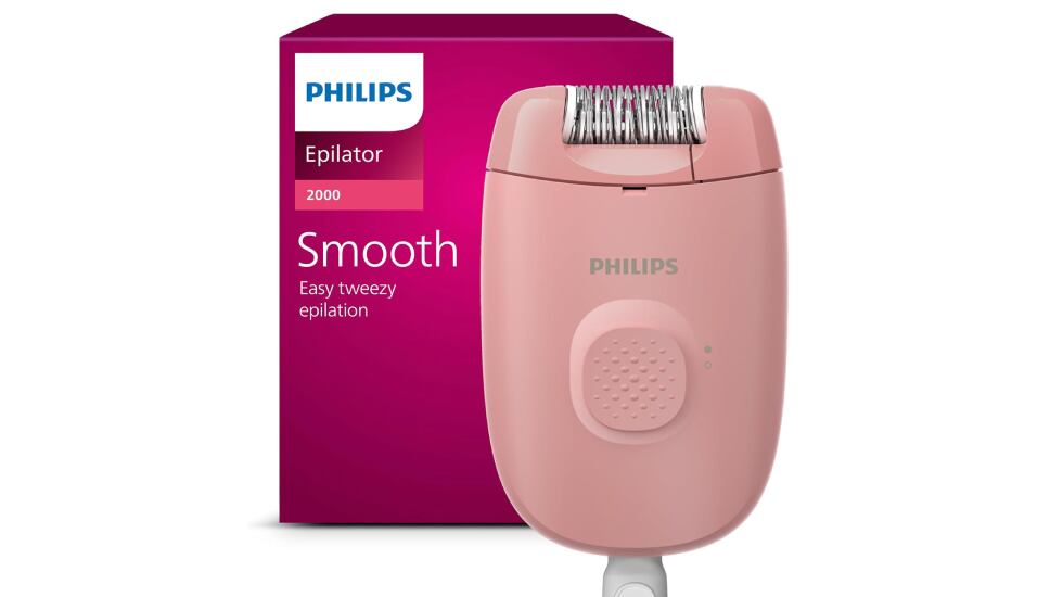 Mini depiladora con cable para las piernas, de Philips.