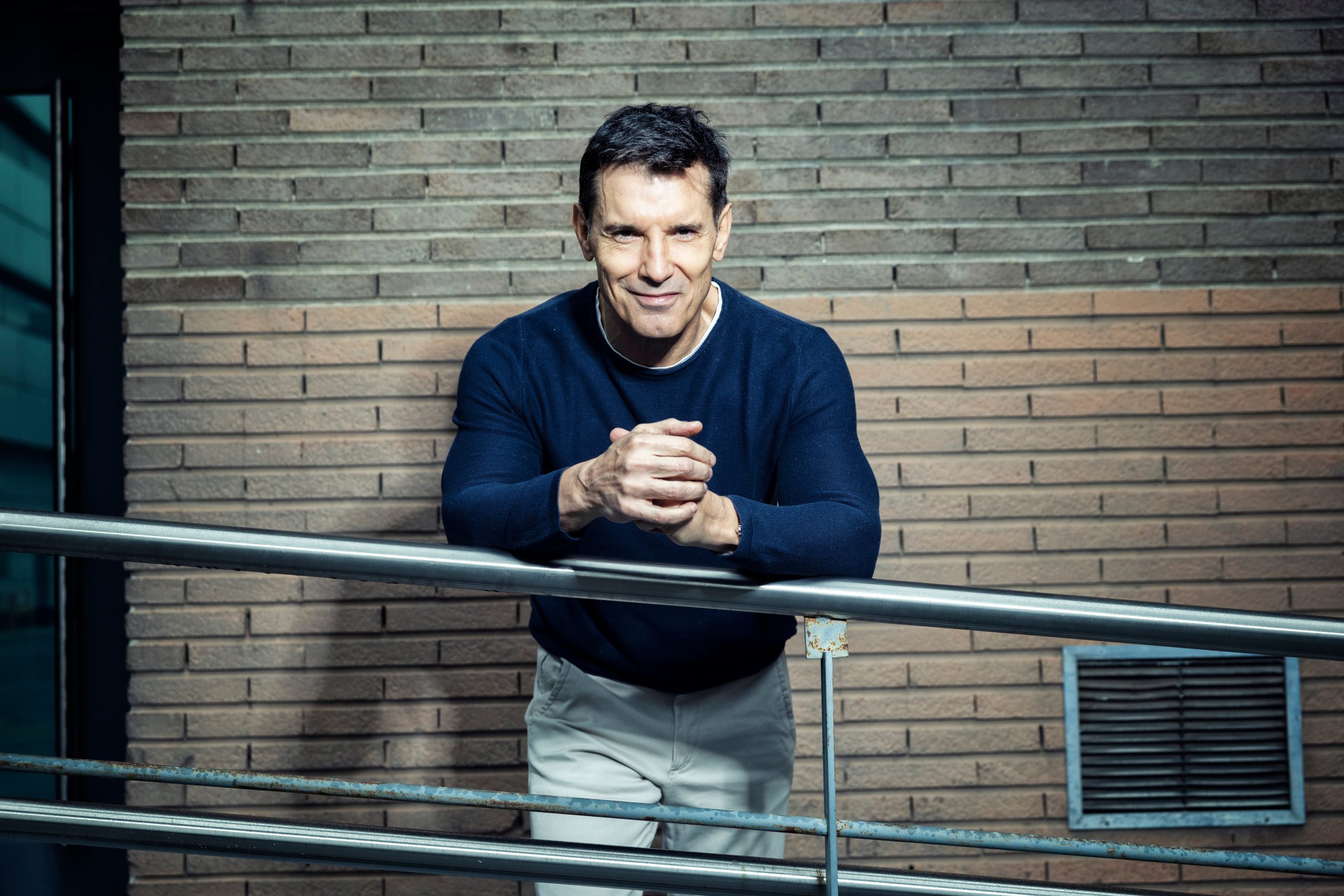 Jesús Vázquez, presentador de televisión fotografiado en la sedel El País este año.