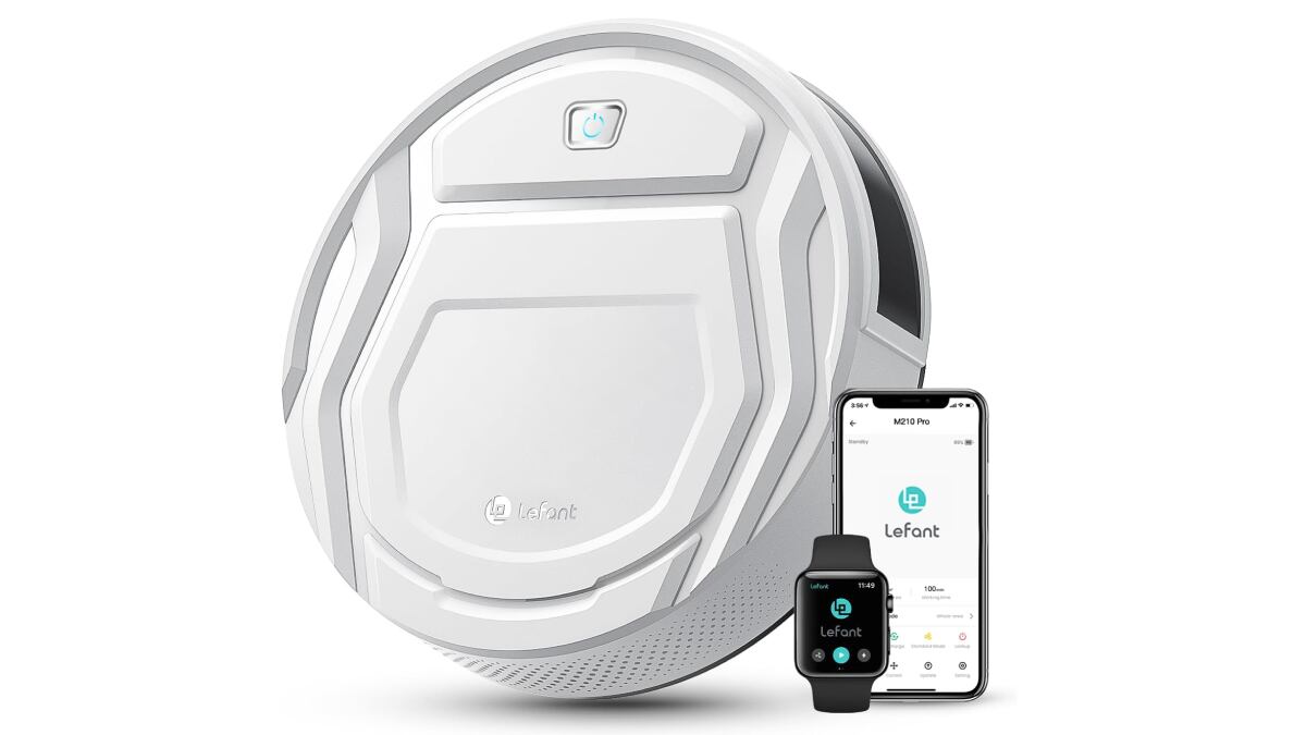 Robot aspirador Lefant M210 con 120 minutos de autonomía.