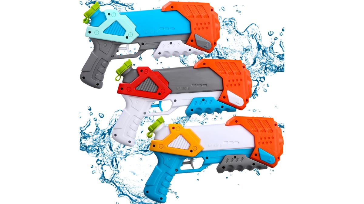 Set de tres pistolas de agua.