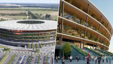 Serbia está construyendo el primer estadio de fútbol del mundo que es un jardín. China lo está fabricando con una precisión de cirujano