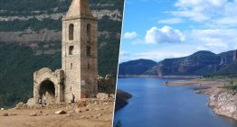 Hace 60 años hundieron una iglesia de mil años en un embalse de Barcelona. Solo la sequía la ha devuelto a la superficie