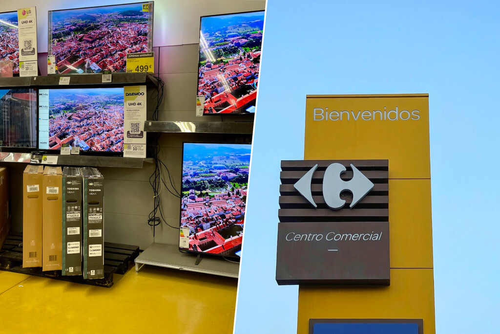 Carrefour está liquidando este fin de semana una tele QLED de 55 pulgadas ideal para salones pequeños. Así, sale por menos de 250 euros 