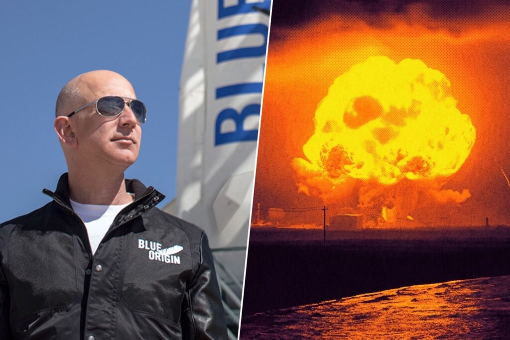 Jeff Bezos, sobre la explosión de su cohete: "el equipo de Blue Origin hizo camisetas con la frase 'Valió la pena'" 