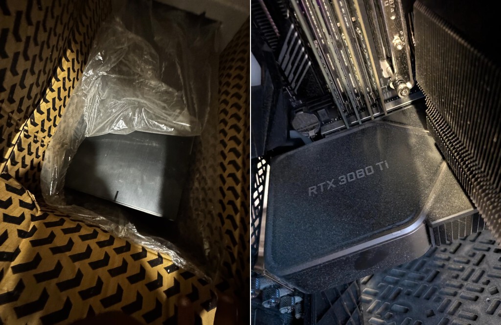 Un hombre pagó 23 dólares por una caja de PC en una subasta. Descubrió en su interior una CPU de 24 núcleos y una RTX 3080 Ti 