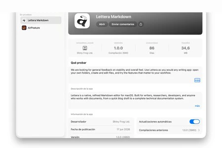 Lettera Markdown En Testflight