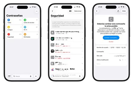 Aviso de cambiar contraseña