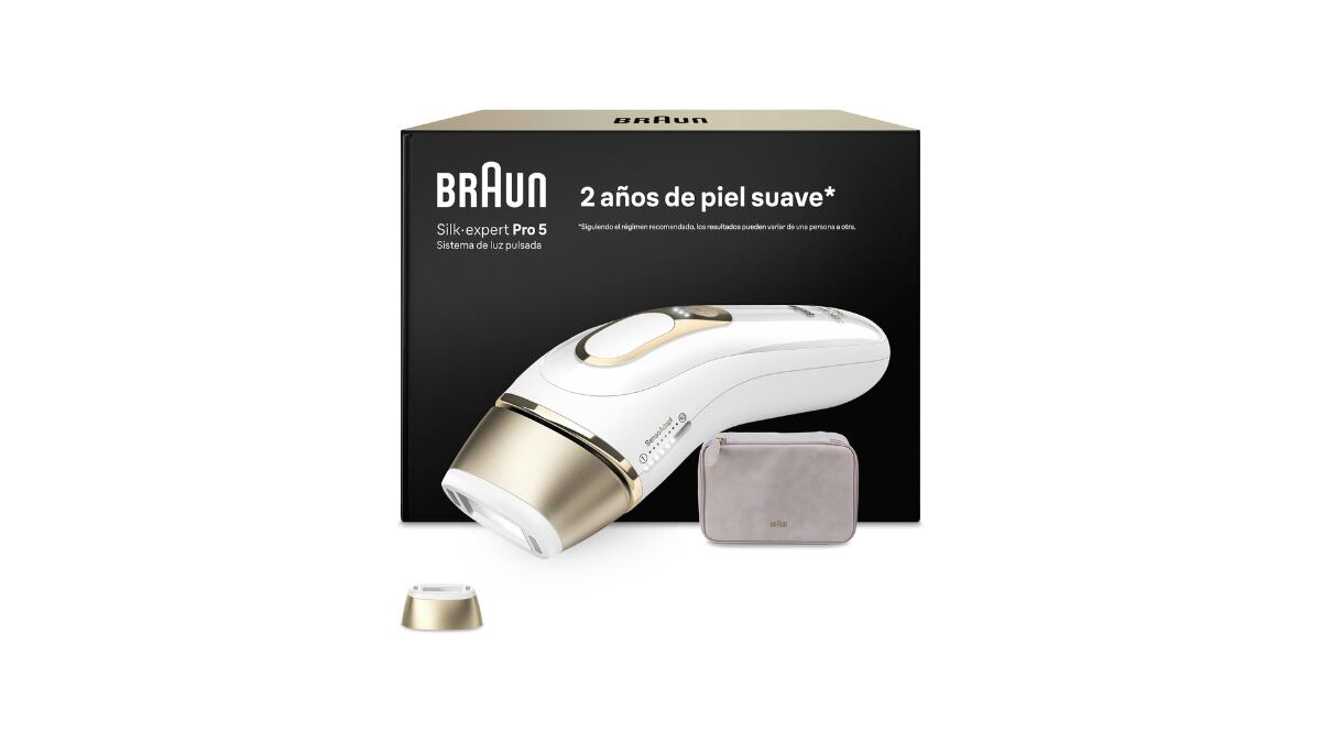 Depiladora de luz Braun.