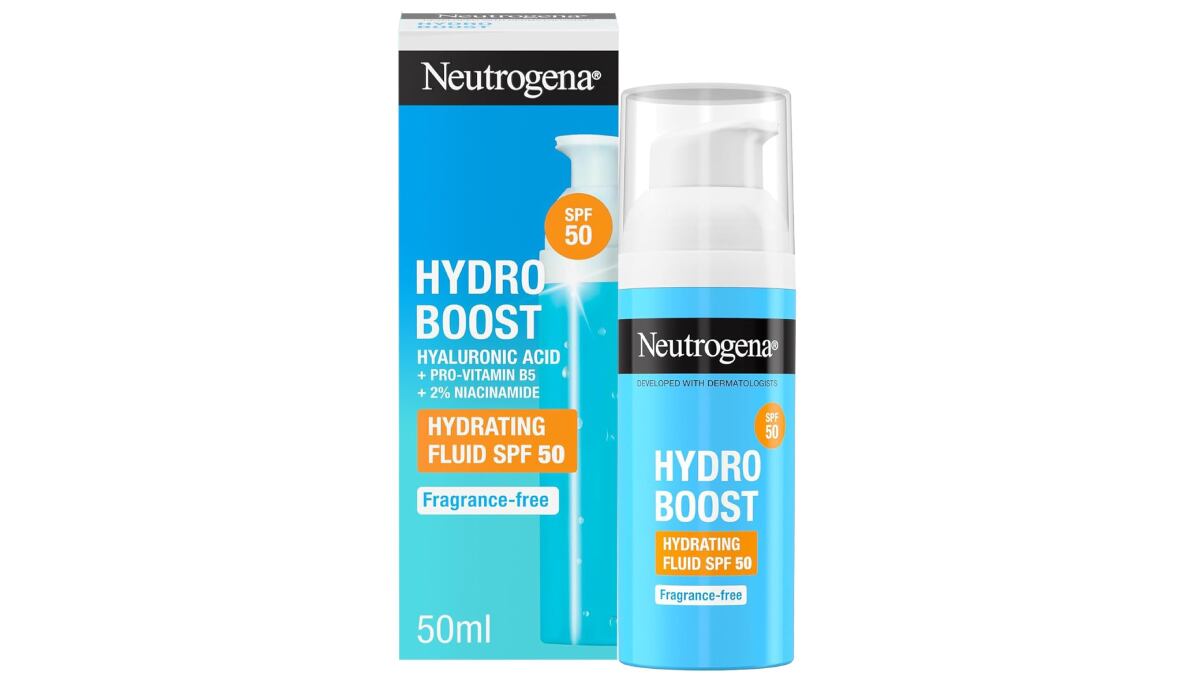 Fluido hidratante de Neutrogena con SPF50.