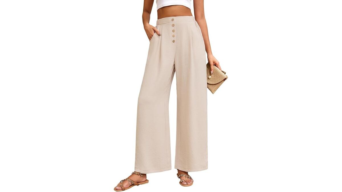 Pantalón amplio.