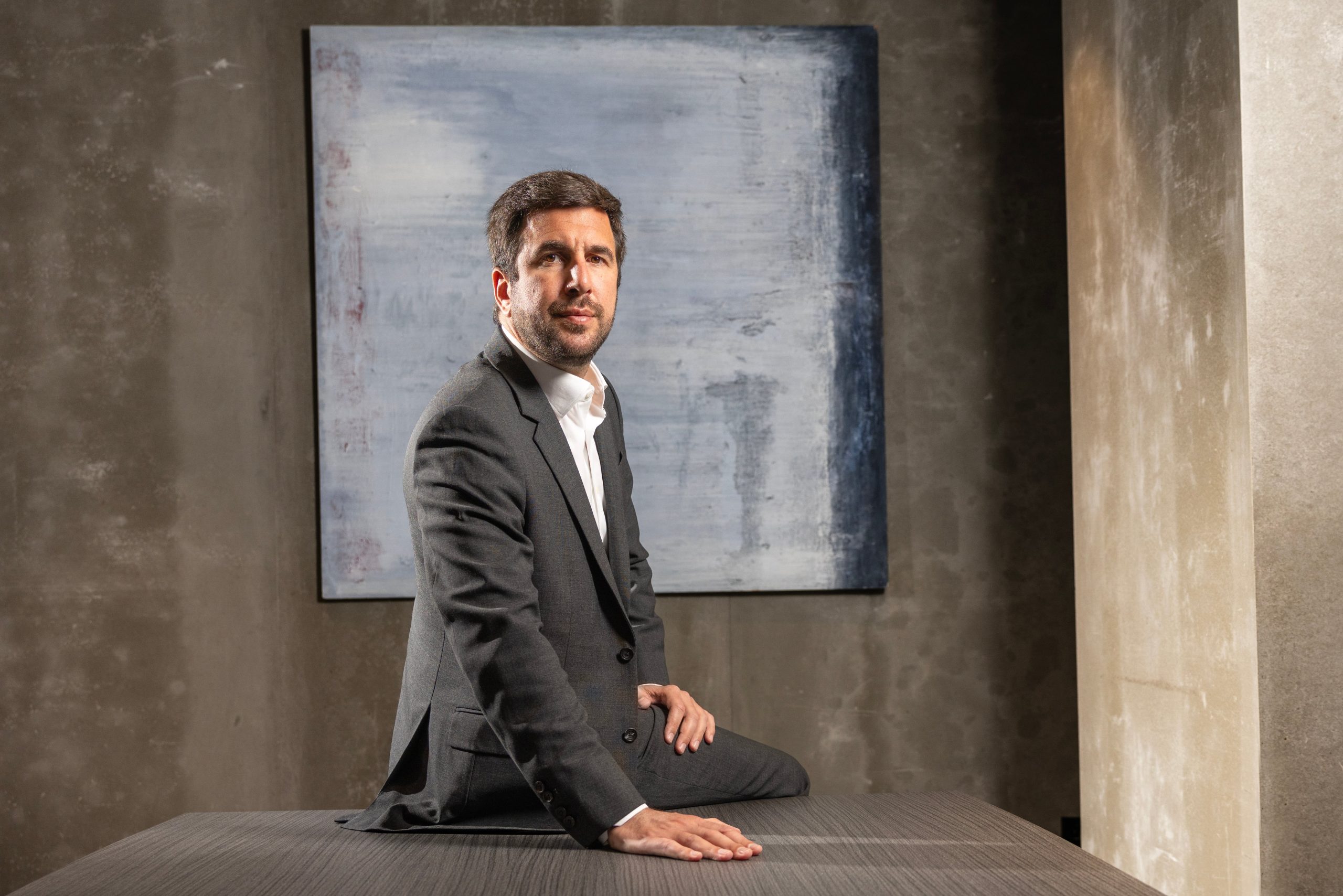 Enrique Riquelme, este viernes en las oficinas de Cox en Madrid.