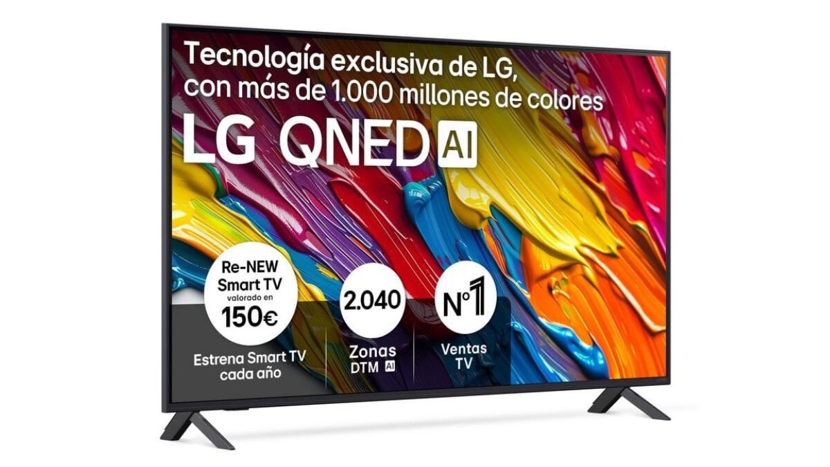 Televisor LG QNED 4K de 55 pulgadas.