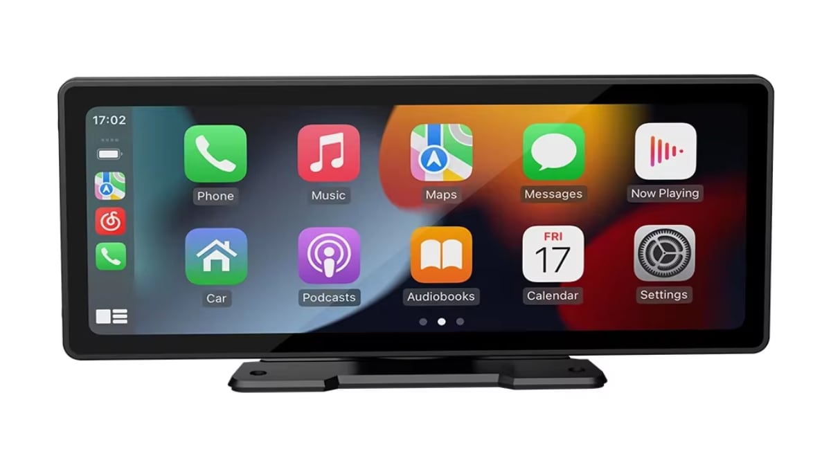 Pantalla táctil para coche con CarPlay.