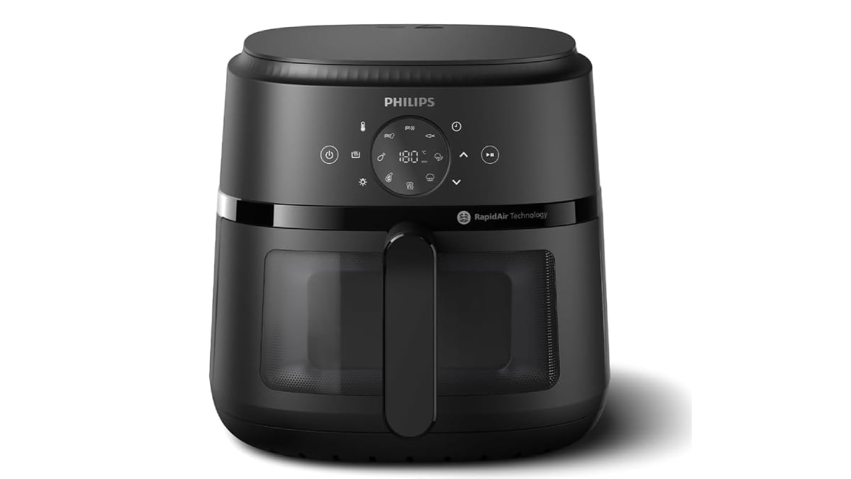 Freidora de aire Philips con ventana incluida, ahora, rebajada en Prime Day.