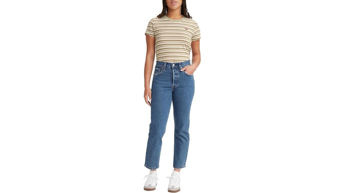 Pantalones 501 Crop Levi’s vaqueros mujer.