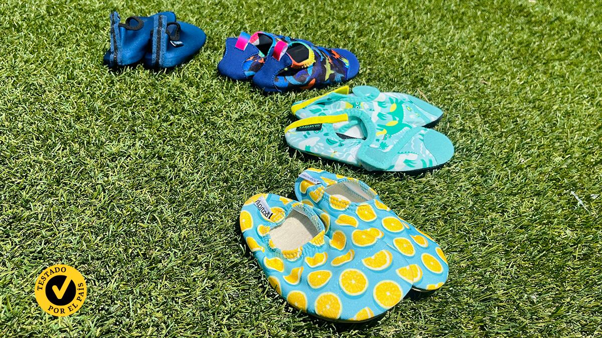 Los cuatro calcetines de piscina para niños que hemos analizado.