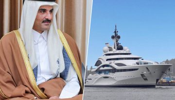 El superyate del emir de Catar necesitaba algunos arreglos. Solo darle una manita de pintura ya cuesta 13 millones de euros