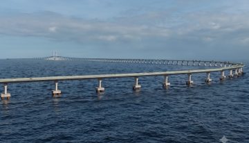 El puente marítimo más largo de todo el Sur de América es made in China: 12,4 kilómetros y 35 años de concesión