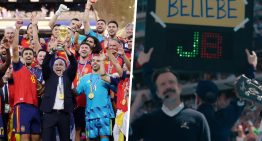 Apple se coló en la victoria de España con un detalle en el estadio que solo los fans de 'Ted Lasso' entendieron