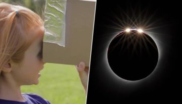 Si no tienes gafas para el eclipse solar, esta caja casera hecha con cartón y papel de aluminio te sirve igual