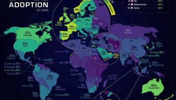 La «revolución» de la IA va por barrios: el mapa que muestra quién manda y quién se ha quedado fuera
