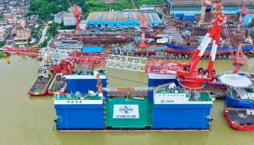 El nuevo monstruo naval de China tiene una misión extraña: hundirse a medias antes de ponerse a trabajar