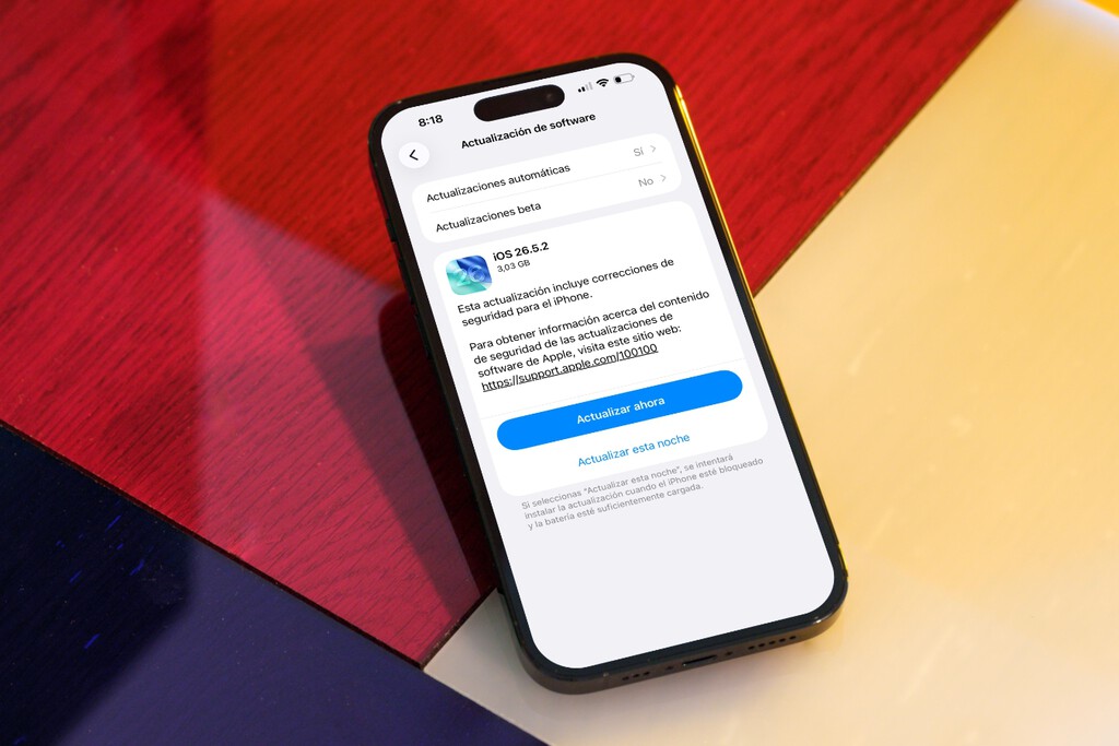 Apple lanza de forma oficial iOS 26.5.2 y toca actualizar el iPhone. Y también si tienes iPad y Mac