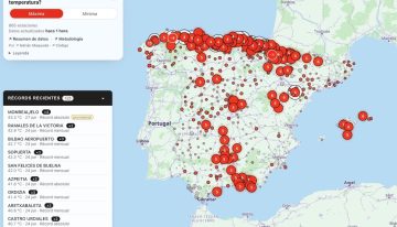 Cada verano España es más un horno. Este mapa de récords de AEMET lo demuestra estación por estación