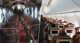 Si los asientos de avión te parecen incómodos, espera a ver los primeros: eran sillas de mimbre